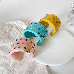 Elegant Office Wear Resin <b>Bangle</b> Stylish Handmade Daily Accessory by Tradebyd - Product Image 5