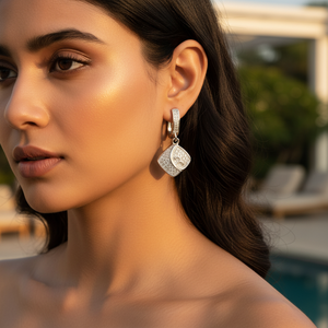 Pendientes de Plata 925 con Corte de Diamante para Mujer, Producto de Regalo Elegante - Product Image 3