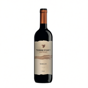 Velvety Italian Merlot Red <b>Wine</b> 750ml-6 Bottles Per Box-Terre Forti - Product Image 2