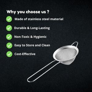 ที่กรองชาสเตนเลสสีเงินแบบ9Ccm ตะแกรงตะแกรงกรองค็อกเทลเครื่องมือทำอาหารทรงกรวยสำหรับบาร์ใช้งานได้จริง - Product Image 2