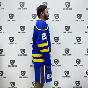 2025 personalizado sublimado transpirable uniforme de Hockey sobre hielo ropa deportiva nuevo conjunto de poliéster Hockey sobre hielo adultos OEM camiseta de fútbol - Product Image 3