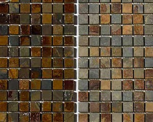 Tuiles de mosaïque en <span class=keywords><strong>ardoise</strong></span> de couleur naturelle mélangée - Surface fendue, écologiques, tuiles carrées de 1x1 pouce <span class=keywords><strong>pour</strong></span> les murs extérieurs et intérieurs - Product Image 6