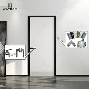 Waybom pintu ayun aluminium untuk rumah dan bisnis jendela dan pintu aluminium dengan ukuran desain dwg profil aluminium