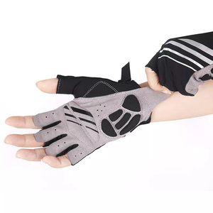 Vente en gros de gants de cyclisme demi-doigts Gants de vélo de course respirants en cuir avec gel pour l'équitation thermique-Caractéristiques pour le voyage - Product Image 4
