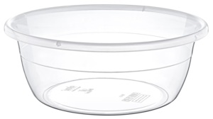 Cuvette polyvalente transparente en plastique transparent 22L pour la cuisine, le stockage des légumes et le lavage du linge. - Product Image 4