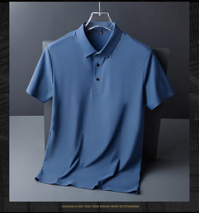 Camiseta de golf sólida de manga corta con logotipo personalizado OEM de alta calidad, transpirable, sin costuras, de secado rápido, para hombre - Product Image 5