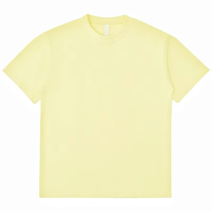 Haute qualité 300gsm personnalisé imprimé hommes poids lourd surdimensionné coton T-Shirt goutte épaule longue vierge avec motif de lettre - Product Image 4