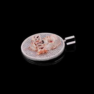 Collar con Colgante de Plata 925 y Moissanita para Mujer y Hombre, Joyería Fina con Incrustaciones, Pasa el Test de Diamantes VVSD - Product Image 3