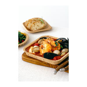 BELLESOME Best Selling Eco-Friendly Wooden Fabric <b>Plate</b> (Square M) Innovative <b>Paper</b> Material for Kitchen for Presents - Product Image 1