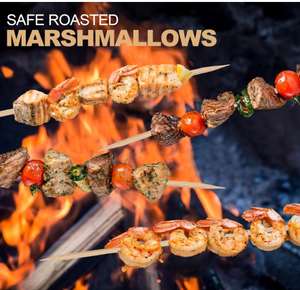 Brochettes en bambou écologiques pour barbecue, kebab et grillades, bâtonnets en bambou de qualité alimentaire naturelle - Product Image 6