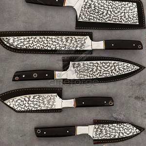 Ensemble de couteaux de chef en acier Damas de qualité supérieure, design unique, faible MOQ - Product Image 4