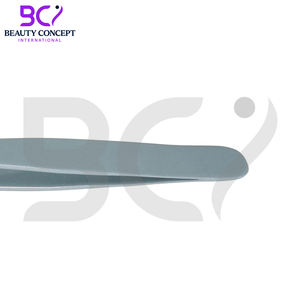Pinces à épiler inclinées personnalisées en acier inoxydable, réutilisables, équipement de salon de beauté, pinces à sourcils - Product Image 3