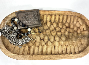 Hecho a mano elegante para bandeja de madera de mango exquisita artesanía artesanal estilo de diseño costero Serveware para decoración del hogar y bodas - Product Image 5