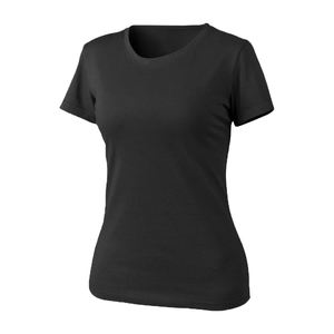 T-shirt en molleton respirant éco-responsable pour femme, col rond brodé, manches courtes, coupe classique, personnalisable - Product Image 1