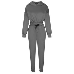 Conjunto de chándal de moda para mujer con chaqueta de Jersey de etiqueta personalizada y pantalones de chándal ropa atlética OEM ODM fabricante - Product Image 1