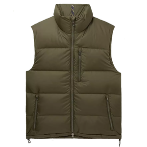 Vêtements en usine style tendance Gilet bouffant à séchage rapide Bomber respirant Impression personnalisée Gilet bouffant zippé Disponible dans toutes les couleurs - Product Image 1