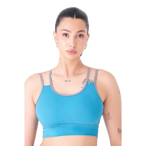 Women's High Support Sports Bra Deep V-Neck Mesh Decoration Yoga <b>Design</b> Eco-Friendly - Product Image 1