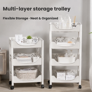 3 Tier 4 Tier Plastic <strong>Storage</strong> Rack Rectangular Utility <strong>Shelf</strong> Multi Layer Organizer PP Frame Household <strong>Storage</strong> <strong>Shelf</strong> Rack - Product Image 1