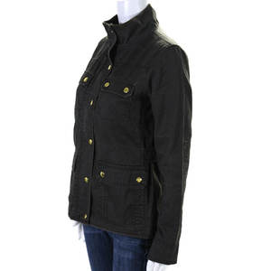 Veste coupe-vent à boutons pour femmes avec logo personnalisé, de haute qualité, prix de gros, veste cargo pour femmes de haute qualité - Product Image 3