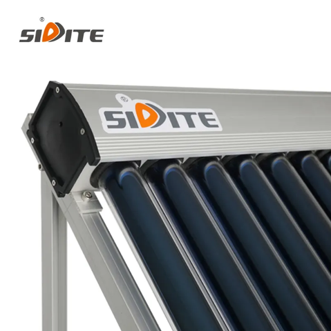 Solar Keymark Certification Heat Pipe  Inlet and Outlet at the Bottom  Manifold  30tubes Solar Collector  ,-35degree Temperature