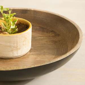 Attractive Design <b>Large</b> <b>Salad</b> Wooden Serving <b>Bowl</b> Unique Made in India Hot Selling Commercial Buyer Hotel Restaurant Wholesale - Product Image 3