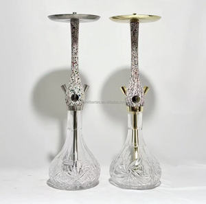 Cachimba Portátil Moderna de Gran Venta, Shisha con Tubo de Silicona con Acabado Espejo, Narguile Ligero con Base de Vidrio y Embalaje Resistente - Product Image 3