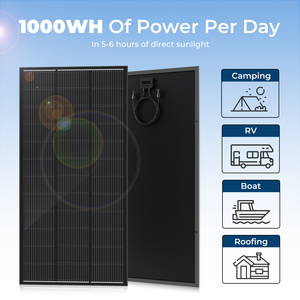 Panneau solaire monocristallin à demi-cellule prêt à être expédié depuis l'entrepôt américain, 200 W, efficacité de 22 %, garantie de 25 ans, usage domestique - Product Image 3
