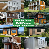 Maison Modulaire Préfabriquée KD à Assemblage Rapide Personnalisable, en Panneaux Sandwich Acier, Démontable, pour Ferme, Bureau d'Étudiant