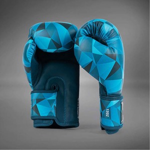 Guantes de Entrenamiento de Cuero Premium con Diseño de Patrón Geométrico, Cierre de Cordones y Acolchado de Espuma para Gimnasio y Entrenamiento con Pesas - Product Image 5