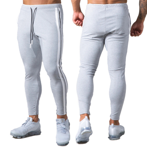 กางเกงวิ่งขายาวสำหรับผู้ชาย,กางเกงขายาวมีกระเป๋าลายด้านข้างทรงสลิมฟิต - Product Image 5