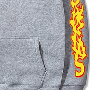 ใหม่ OEM Streetwear พัฟพิมพ์เสื้อกันหนาวหมวกตัดขอบที่กําหนดเองดิบพัฟพิมพ์เสื้อกันหนาวหมวกสําหรับผู้ชาย - Product Image 4