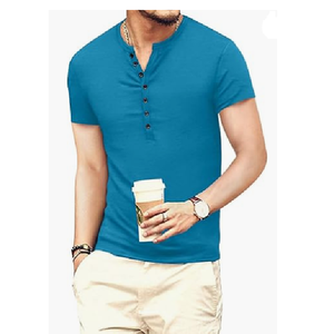 เสื้อยืดแฟชั่นแขนยาวผู้ชายเข้ารูปแบบเบสิกเฮนลี่ย์ผ้าคอตตอนออร์แกนิก100% 180กรัมน้ำหนักผ้าสไตล์ลำลองจากบังคลาเทศ - Product Image 1