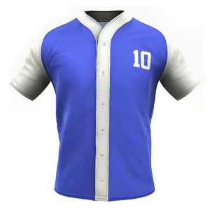 Service OEM Maillot de baseball unisexe boutonné avec pantalon troisième quart - Product Image 5