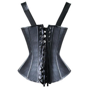 Corset sous-poitrine et bustier sur-poitrine en cuir synthétique personnalisé de haute qualité, pour le modelage quotidien du corps, Shapewear 2026 - Product Image 6