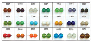 Perles de verre de type givré de haute qualité pour la fabrication de bijoux Perles de verre de type givré fabriquées à la main pour la fabrication de bracelets - Product Image 3