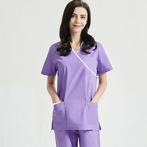 2025 Offre Spéciale doux Polyester hôpital médecin porter des vêtements lavable infirmière gommage ensemble pour femmes soins infirmiers gommage uniformes - Product Image 3