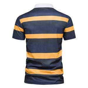 Fabricant de vêtements de premier plan 2025 Nouveau printemps avec logo personnalisé Mode été Respirant Couleur unie Polos en tricot pour hommes - Product Image 2