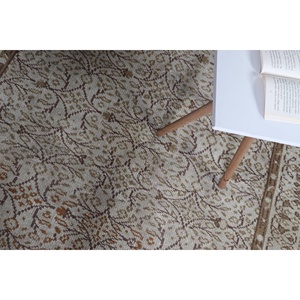 Vintage Turkish Rug 4.8x7.9 ft, <b>Brown</b> Area Moroccan <b>Wool</b> Rug - Product Image 5