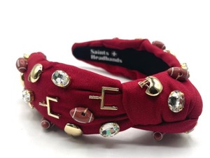 High Quality Sparkling Green And Gold Glitter <b>Beaded</b> <b>Headbands</b> Solid Color Hairbands for Girls Women - Product Image 4