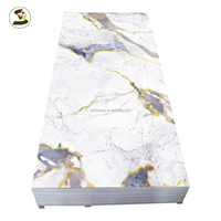 Plaque rigide en PVC effet marbre de haute qualité, certifiée ISO9001, écologique, imperméable, 1220*2440mm, service de découpe sur mesure, couleur personnalisée