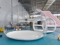 Château gonflable pour enfants, maison de jeux transparente en PVC pour l'extérieur, logo et couleur personnalisés, haute qualité, marque JIALE