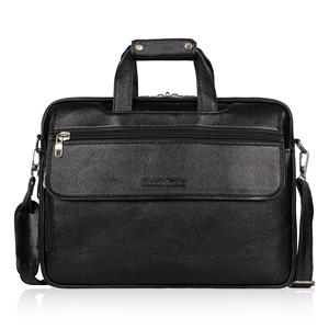 Sac messager pour ordinateur portable en cuir de luxe, nouveau design, avec options bandoulière et porté croisé, impression de logo personnalisée, durable pour hommes - Product Image 4