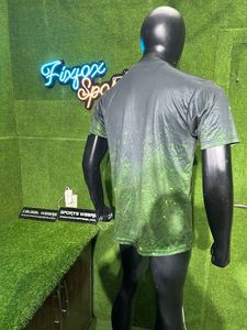 T-shirt imprimé personnalisé pour homme en toile 100 % coton, manches courtes, coupe ample et respirante, haute qualité - FIX pour le SPORT - Product Image 3