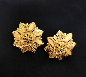 Bulk Selling Earrings <b>Set</b> with Traditional Designed 22CT Gold Plated Earrings <b>Jewelry</b> <b>for</b> <b>Women</b> Wear by Exporters - Product Image 3