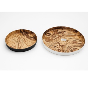 Bandeja Decorativa Moderna de Metal con Adhesivo Temático de Frutas, Artesanía Premium, Ecológica para Diwali y Bodas - Product Image 4