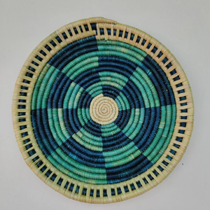 Assiette décorative rose et blanche tissée à la main avec un motif starburst Tenture murale pour la décoration de la chambre Office Party - Product Image 6