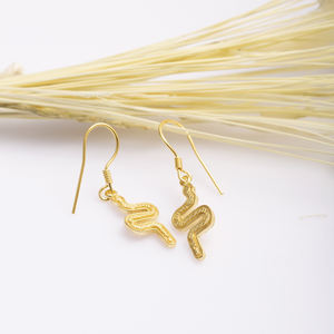 <b>Snake</b> Design Hook Earrings 925 Sterling Silver Wholesale Handcrafted Fine <b>Jewelry</b> for Women - Product Image 4
