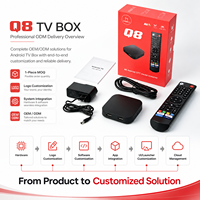TV Box Android Q8, 4GB RAM, 32GB, Amlogic S905Y4, Android 14.0, 4K, Smart TV Box, Wifi Dual 5G, BT 5.0, Reproductor Multimedia para Streaming en Casa
