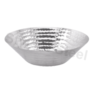 Bol martelé conique en acier inoxydable Design classique avec bol décoratif élégant - Product Image 1