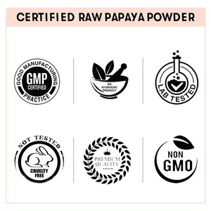 100% Pure and Natural <b>Raw</b> Papaya Powder for <b>Skin</b> Clarifying and <b>Skin</b> Purification at Wholesale Price - Product Image 3